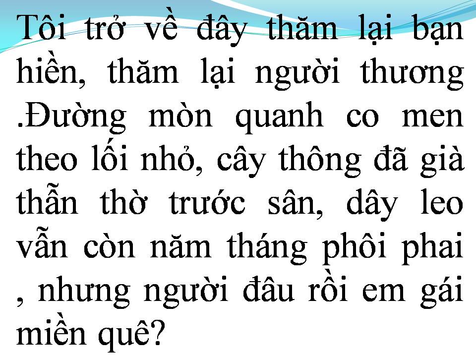 Lời bài hát NGƯỜI EM NĂM CŨ