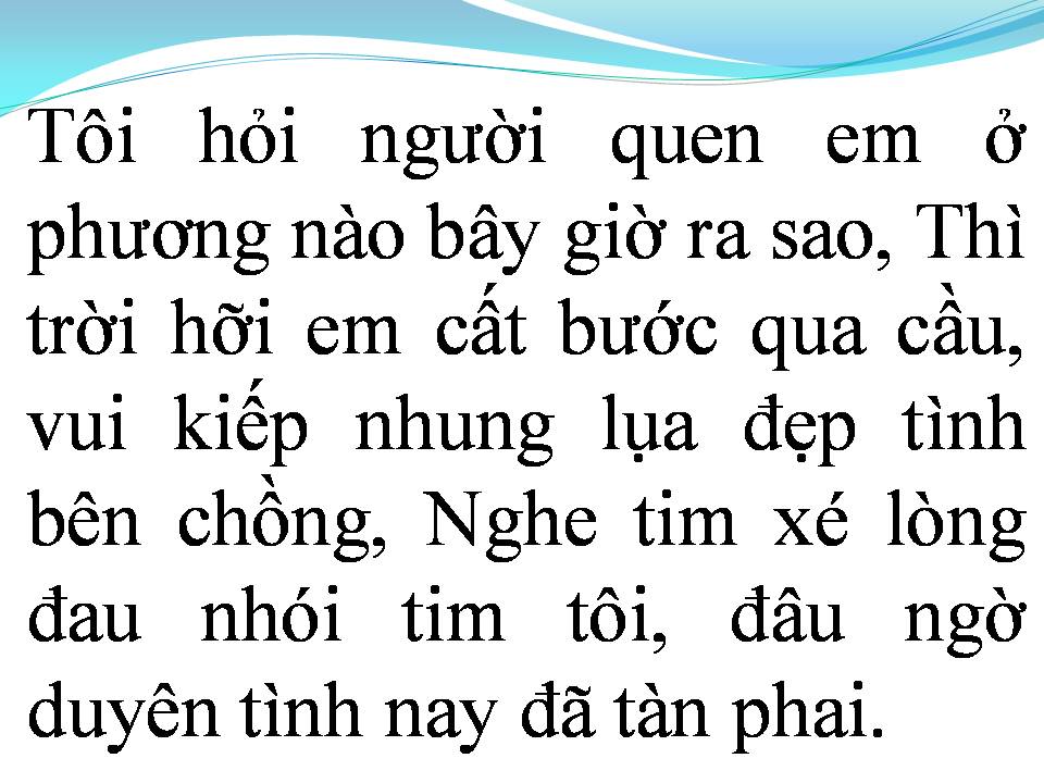 Lời bài hát NGƯỜI EM NĂM CŨ