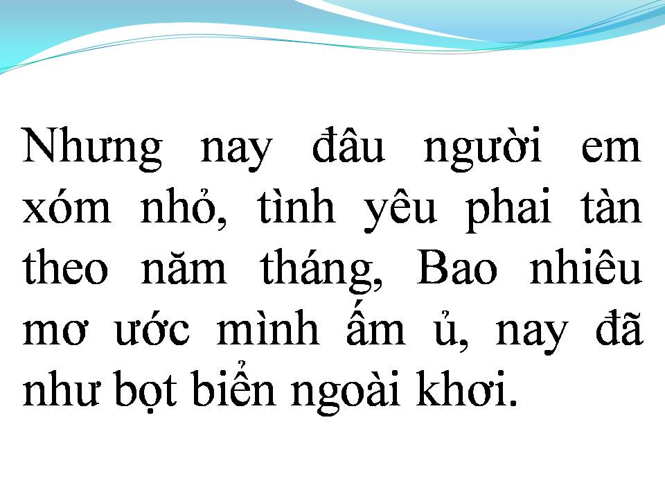 Lời bài hát NGƯỜI EM NĂM CŨ