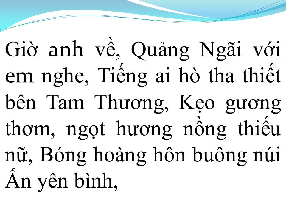 Lời bài hát QUẢNG NGÃI TA VỀ