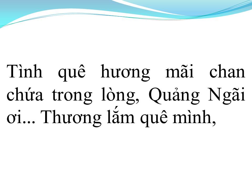 Lời bài hát QUẢNG NGÃI TA VỀ