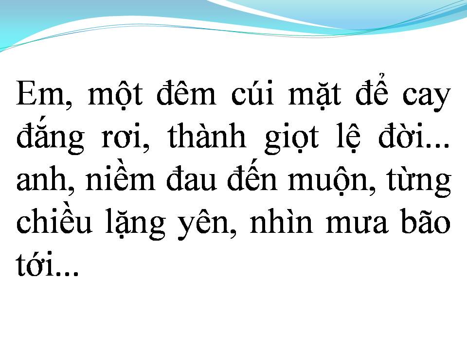 Lời bài hát KHI NGƯỜI YÊU TÔI KHÓC