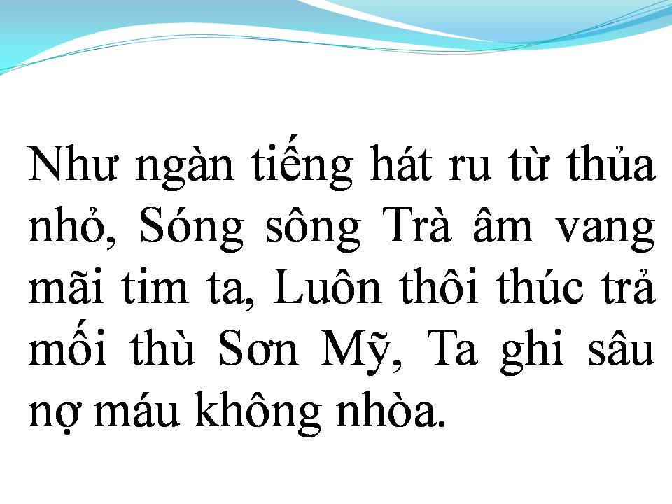 Lời bài hát QUẢNG NGÃI ĐẤT MẸ NGOAN CƯỜNG