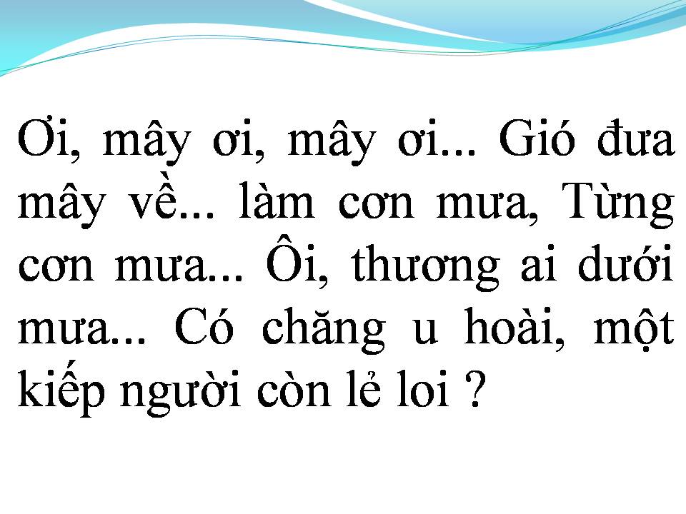 Lời bài hát MƯA BAY TRONG ĐỜI