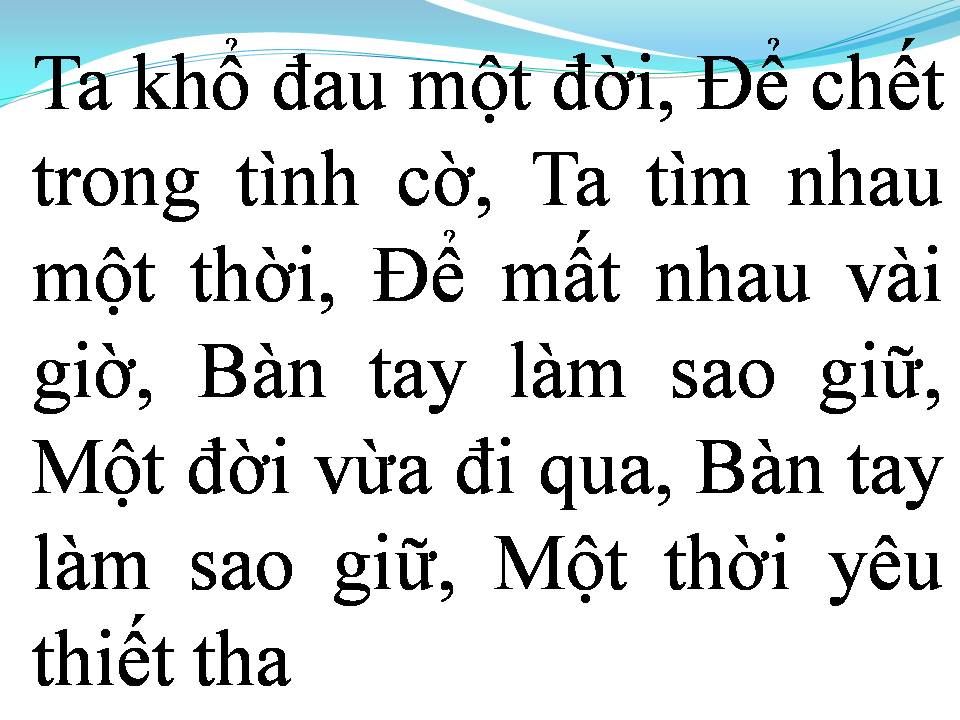 Lời bài hát TƯỞNG NIỆM