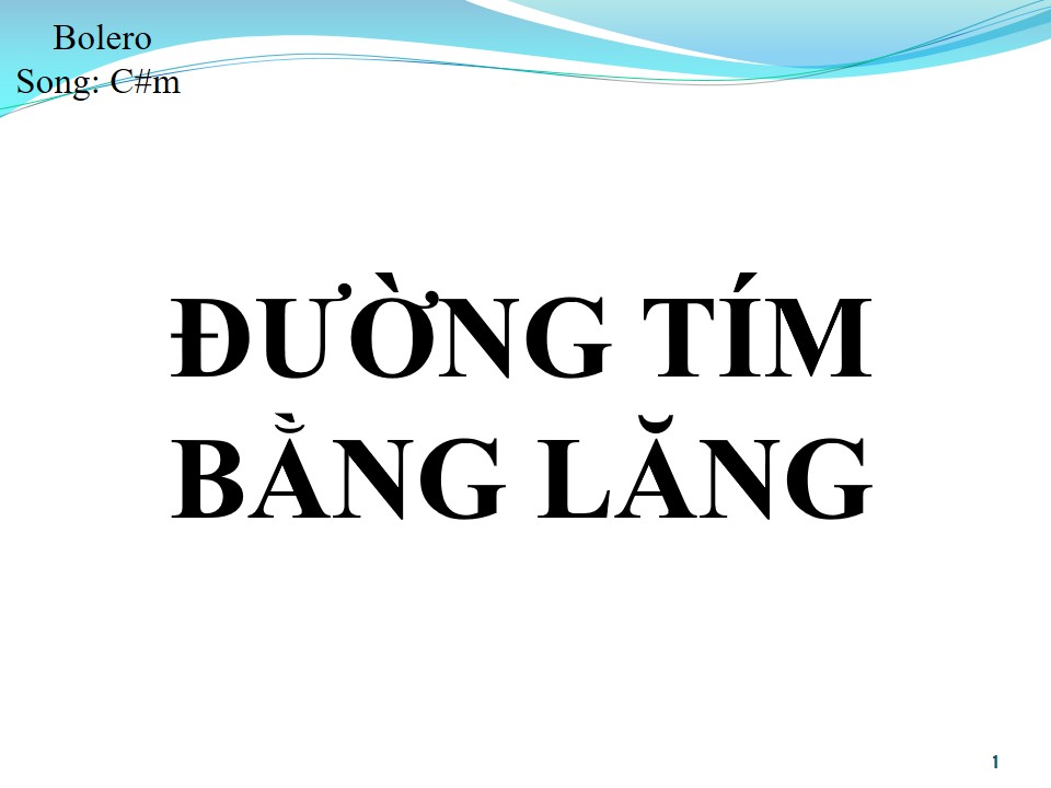 Lời bài hát ĐƯỜNG TÍM BẰNG LĂNG (SONG CA)