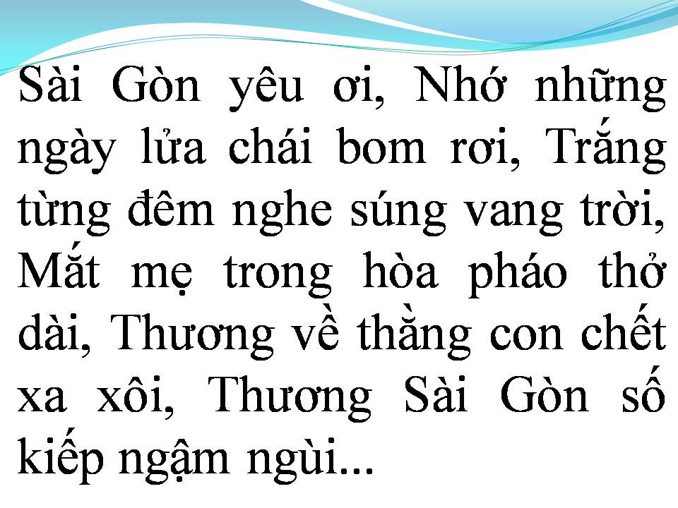 Lời bài hát SÀI GÒN KỶ NIỆM