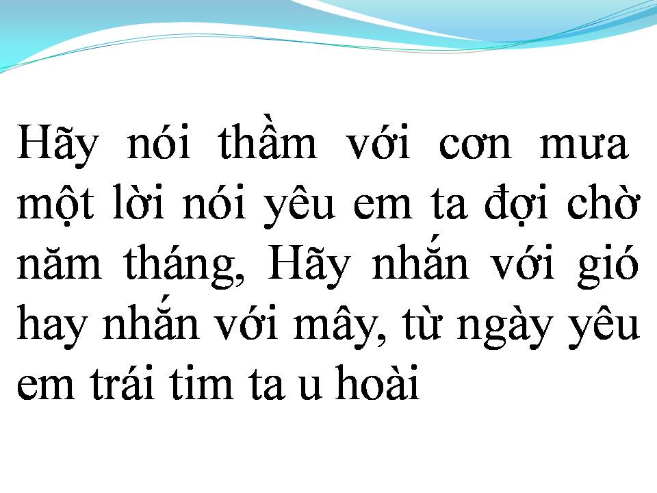 Lời bài hát XIN CHO ANH YÊU