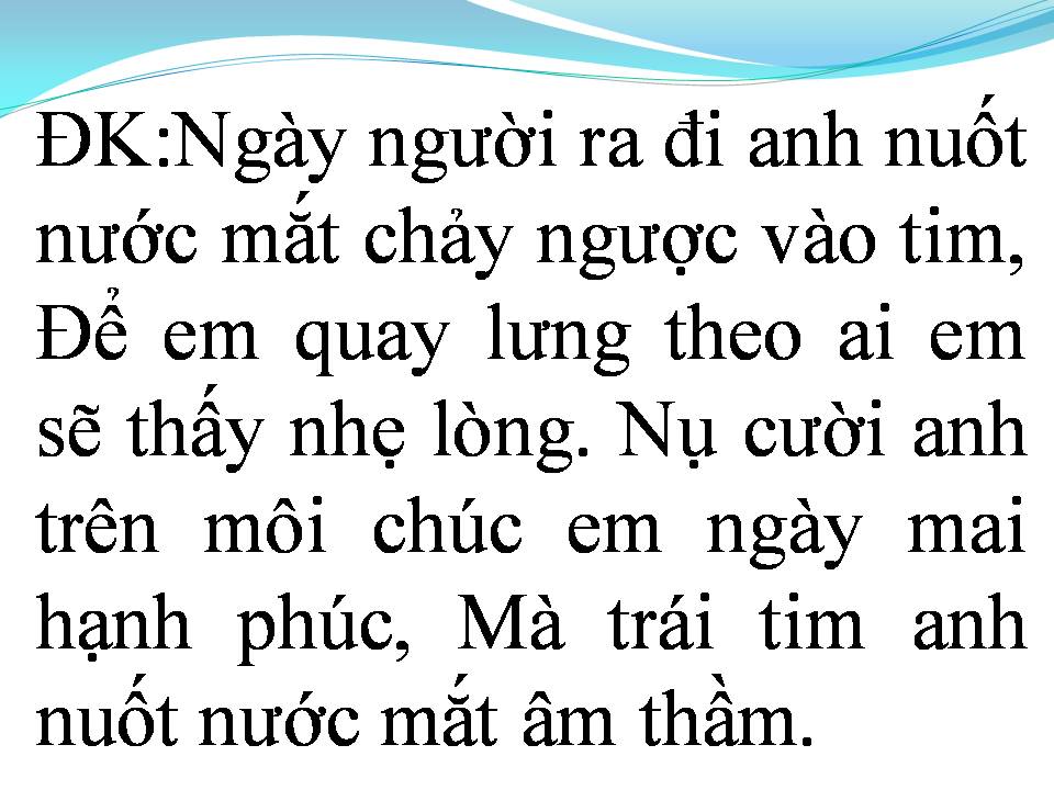Lời bài hát NỤ CƯỜI KHÔNG VUI