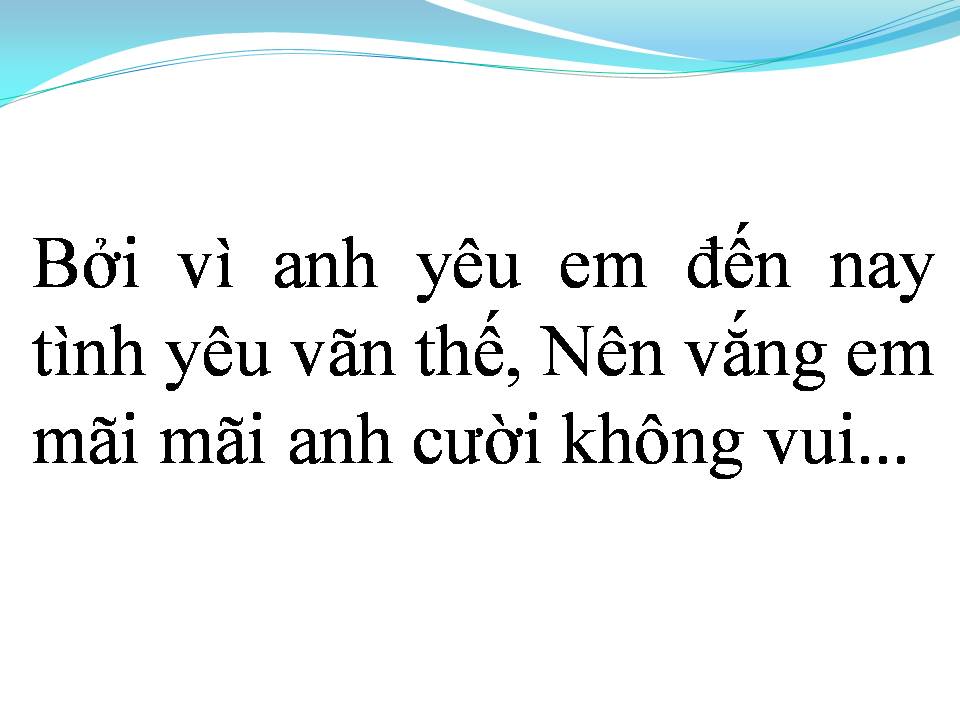Lời bài hát NỤ CƯỜI KHÔNG VUI