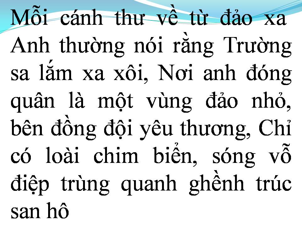 Lời bài hát GẦN LẮM TRƯỜNG SA