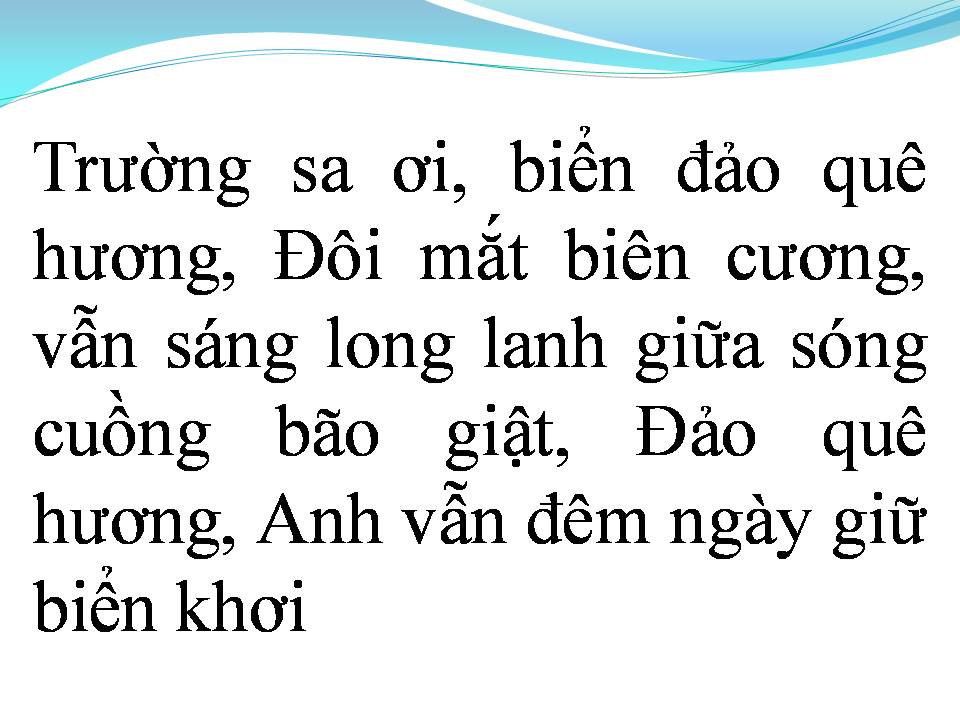 Lời bài hát GẦN LẮM TRƯỜNG SA