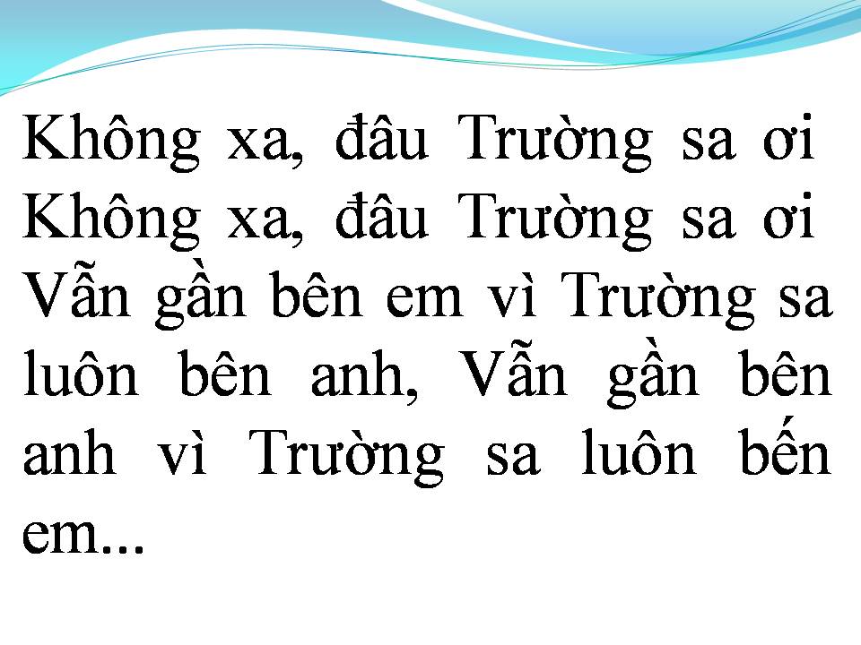 Lời bài hát GẦN LẮM TRƯỜNG SA