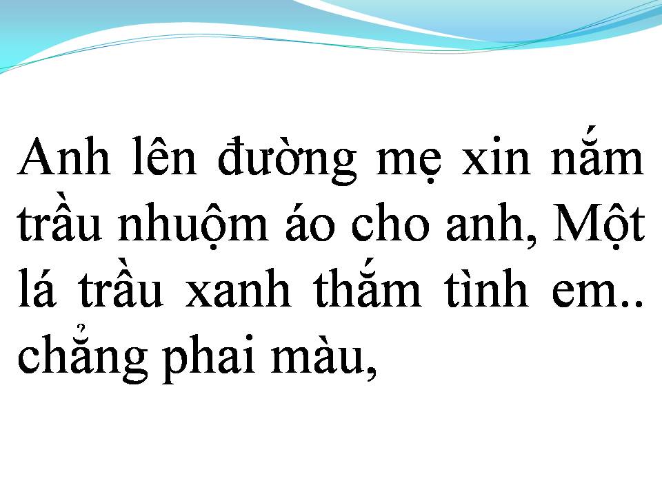 Lời bài hát HOA CAU VƯỜN TRẦU