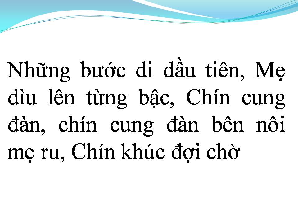 Lời bài hát CHÍN BẬC TÌNH YÊU