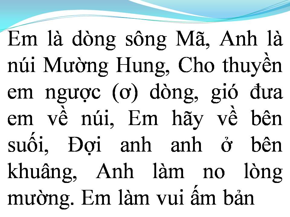 Lời bài hát TÌNH CA TÂY BẮC