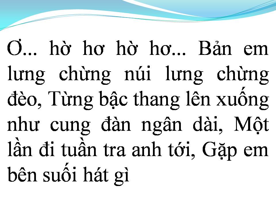 Lời bài hát THƠ TÌNH CỦA NÚI