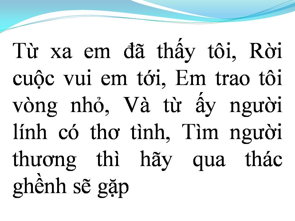 Lời bài hát THƠ TÌNH CỦA NÚI