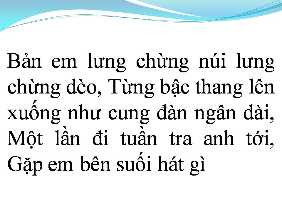 Lời bài hát THƠ TÌNH CỦA NÚI