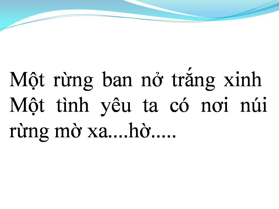 Lời bài hát THƠ TÌNH CỦA NÚI