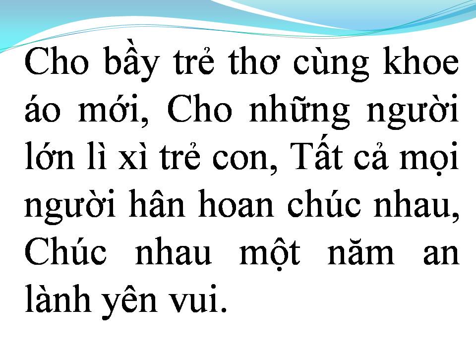 Lời bài hát TẾT LÀ TẾT