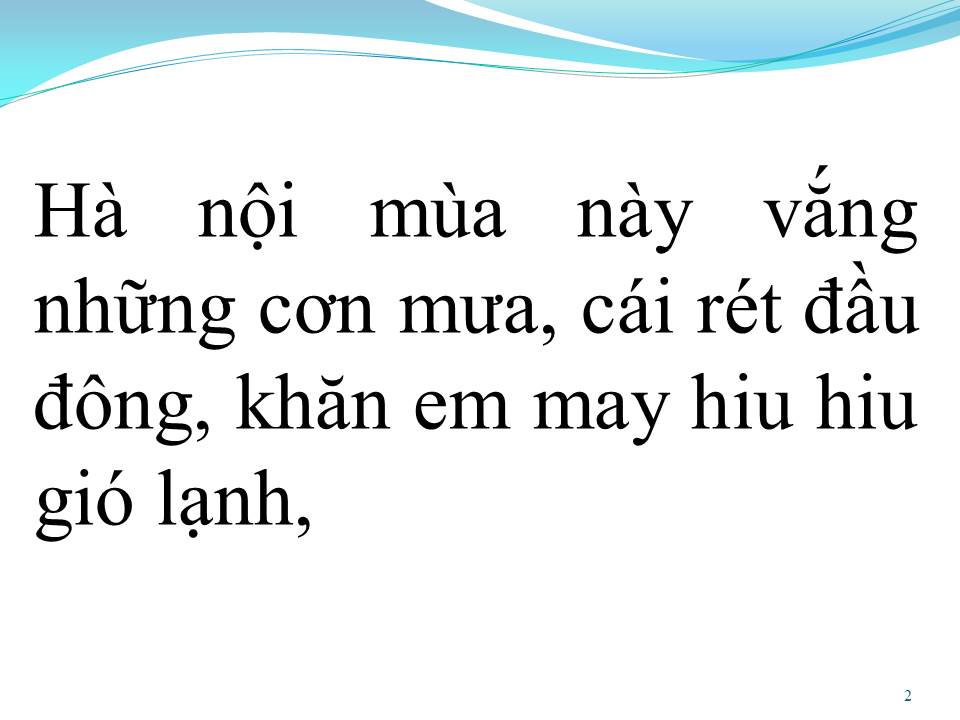 Lời bài hát HÀ NỘI MÙA NÀY VẮNG NHỮNG CƠN MƯA