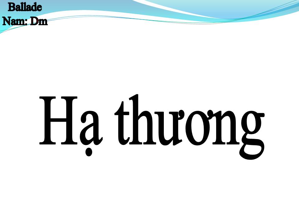 Lời bài hát HẠ THƯƠNG