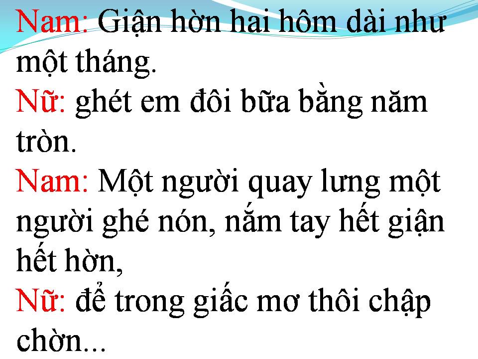 Lời bài hát HAI ĐỨA GIẬN NHAU