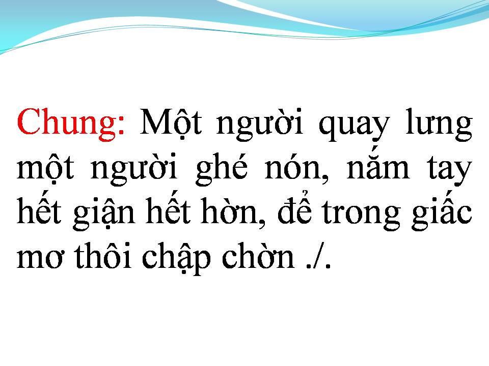 Lời bài hát HAI ĐỨA GIẬN NHAU