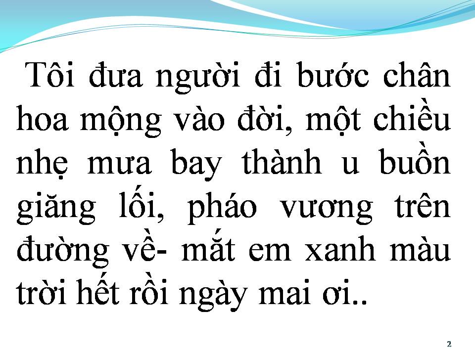 Lời bài hát HAI KỶ NIỆM MỘT CHUYẾN ĐI