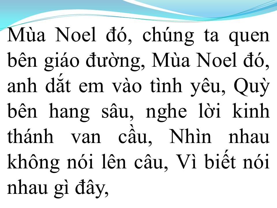 Lời bài hát HAI MÙA NOEL