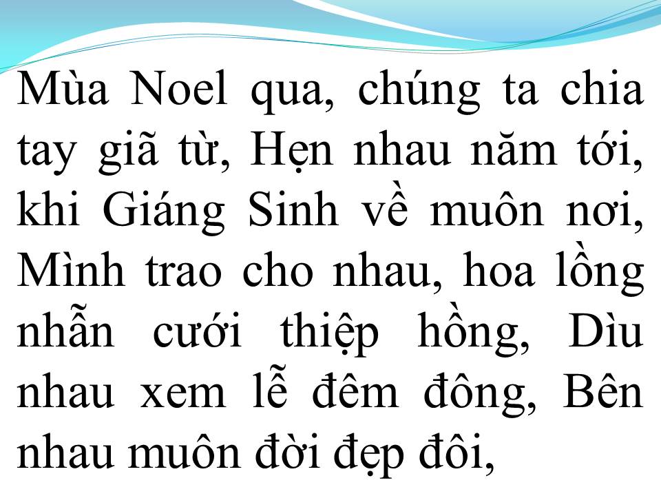 Lời bài hát HAI MÙA NOEL