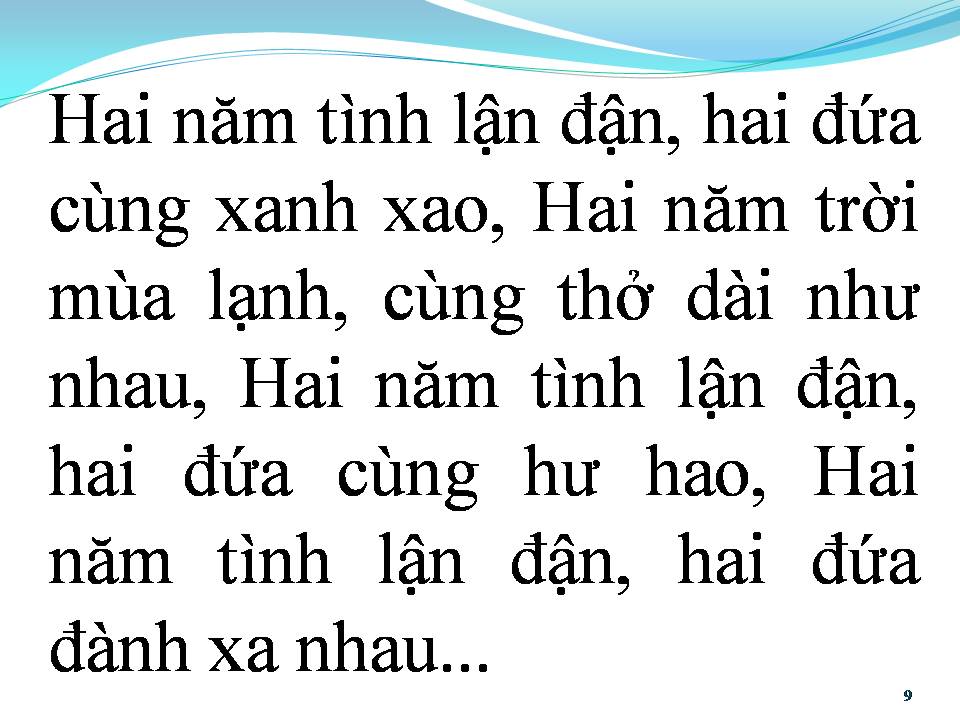 Lời bài hát HAI NĂM TÌNH LẬN ĐẬN