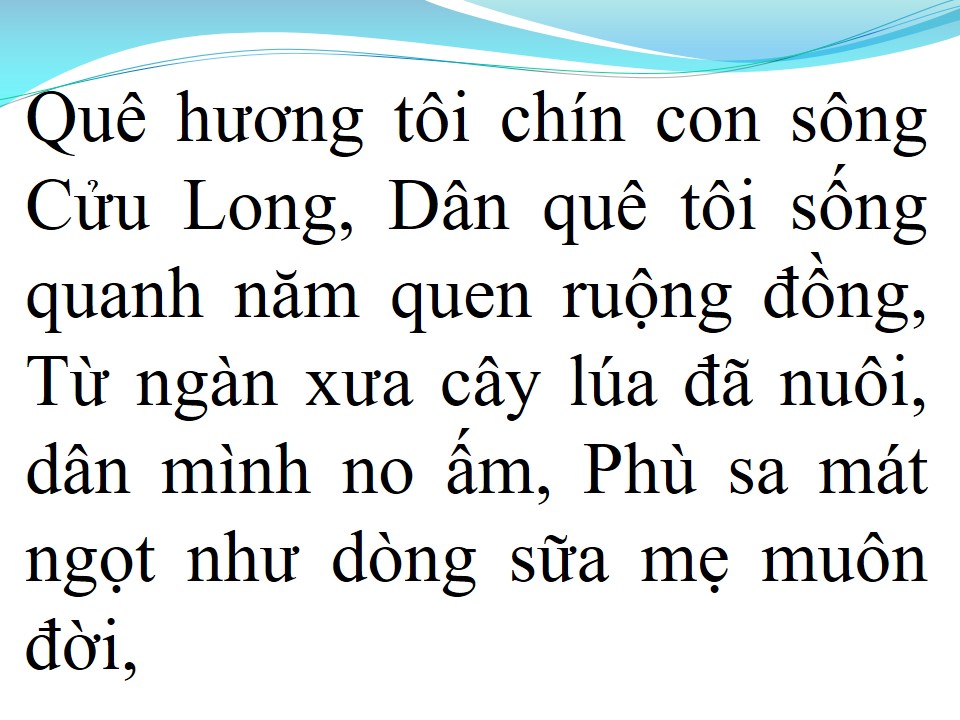 Lời bài hát HÀNH TRÌNH TRÊN ĐẤT PHÙ SA