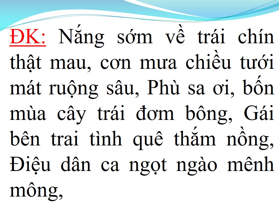 Lời bài hát HÀNH TRÌNH TRÊN ĐẤT PHÙ SA