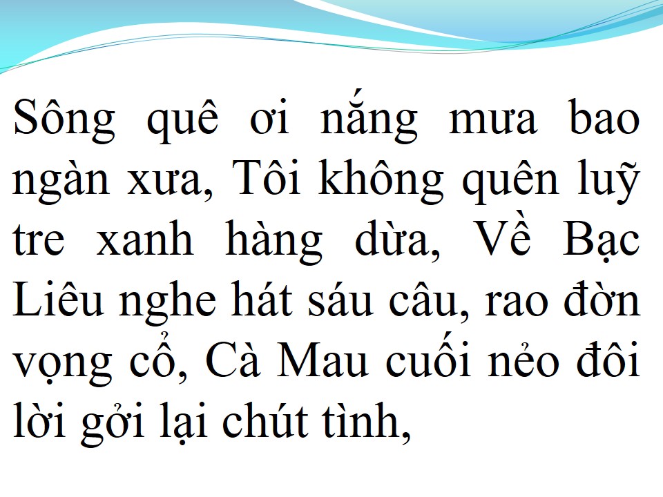 Lời bài hát HÀNH TRÌNH TRÊN ĐẤT PHÙ SA