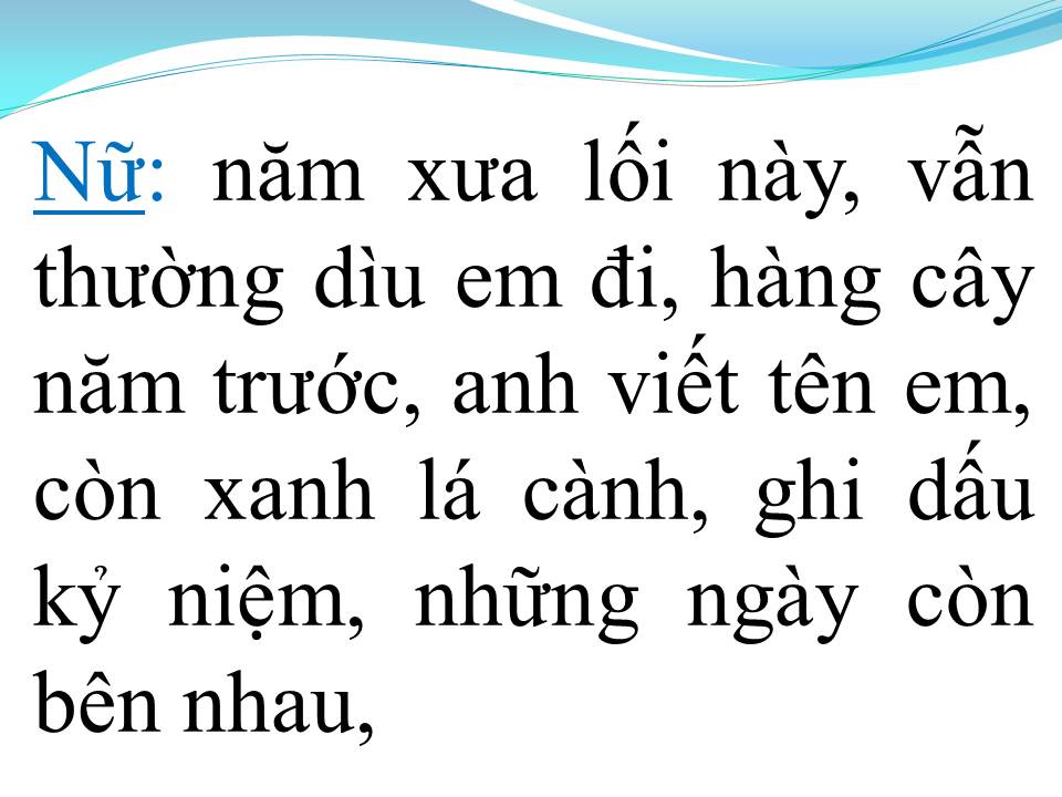 Lời bài hát HÁI HOA RỪNG CHO EM (SONG CA)