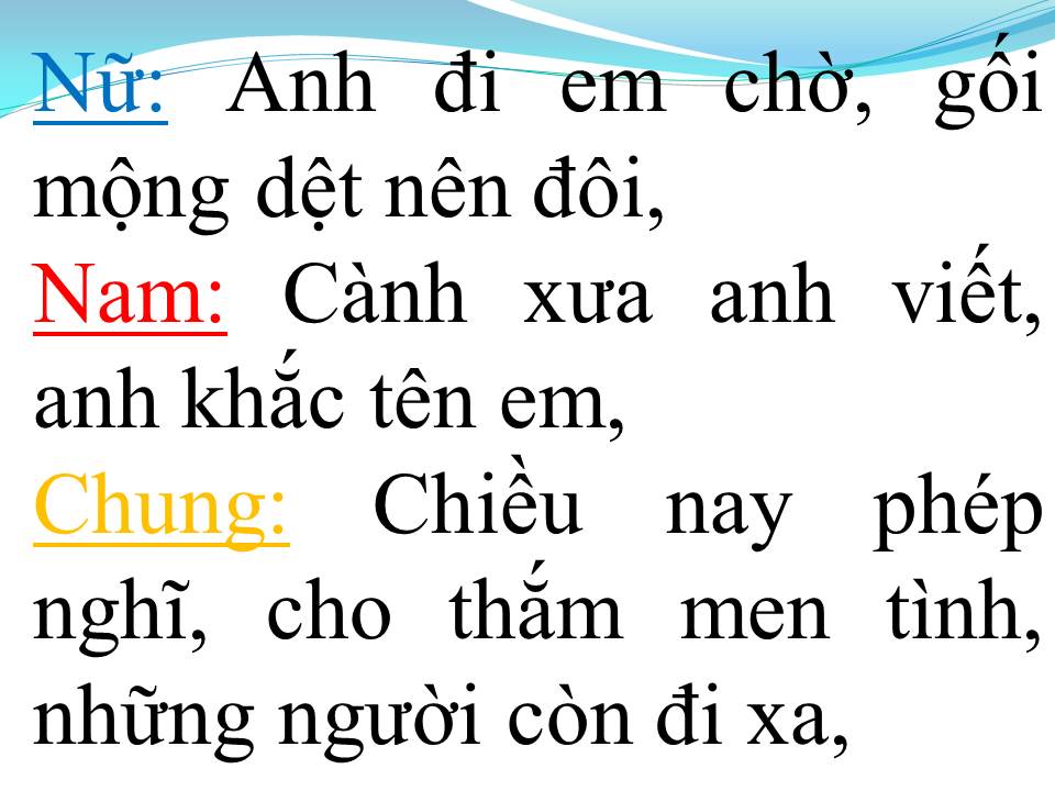 Lời bài hát HÁI HOA RỪNG CHO EM (SONG CA)