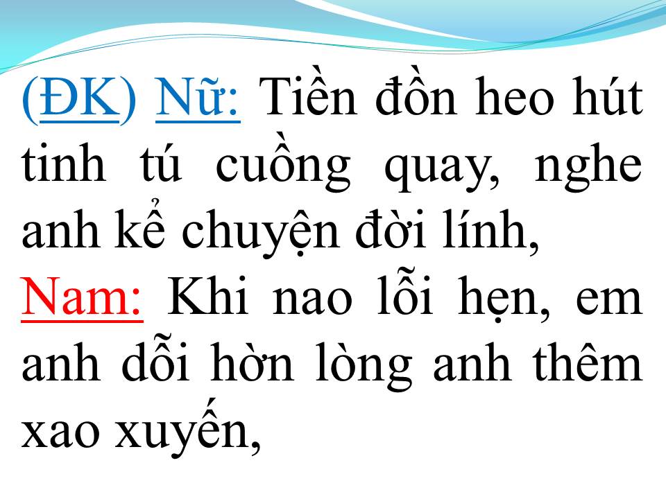 Lời bài hát HÁI HOA RỪNG CHO EM (SONG CA)