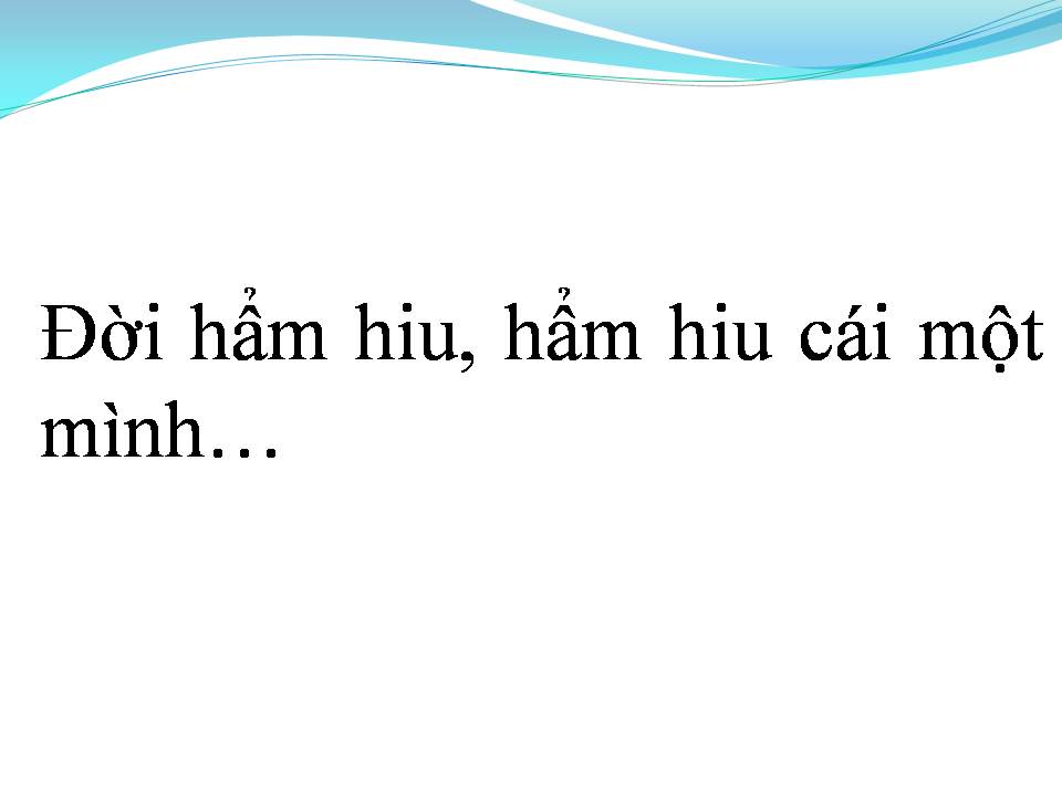 Lời bài hát HẨM HIU MỘT MÌNH