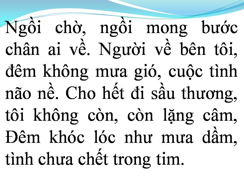 Lời bài hát HẬN TÌNH TRONG MƯA