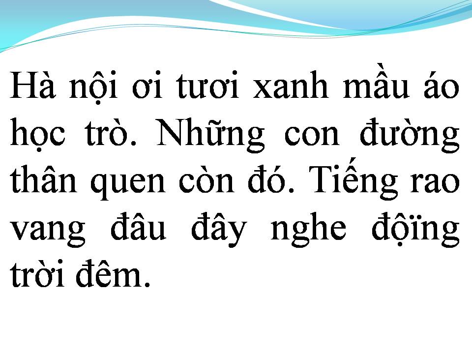 Lời bài hát HÀ NỘI ĐÊM TRỞ GIÓ