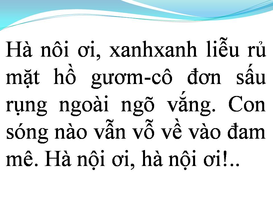Lời bài hát HÀ NỘI ĐÊM TRỞ GIÓ