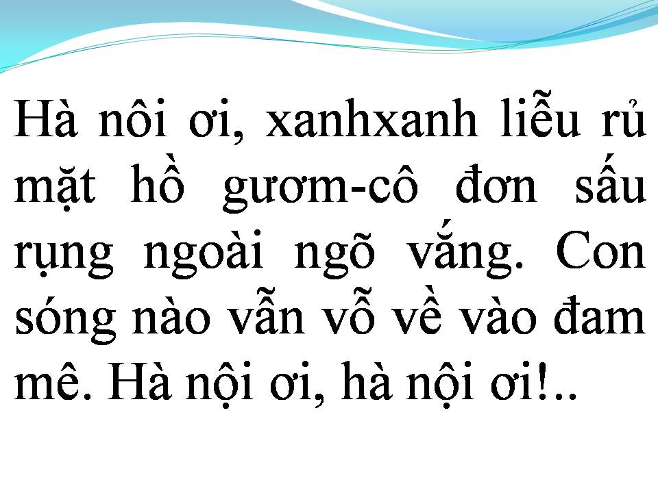 Lời bài hát HÀ NỘI ĐÊM TRỞ GIÓ