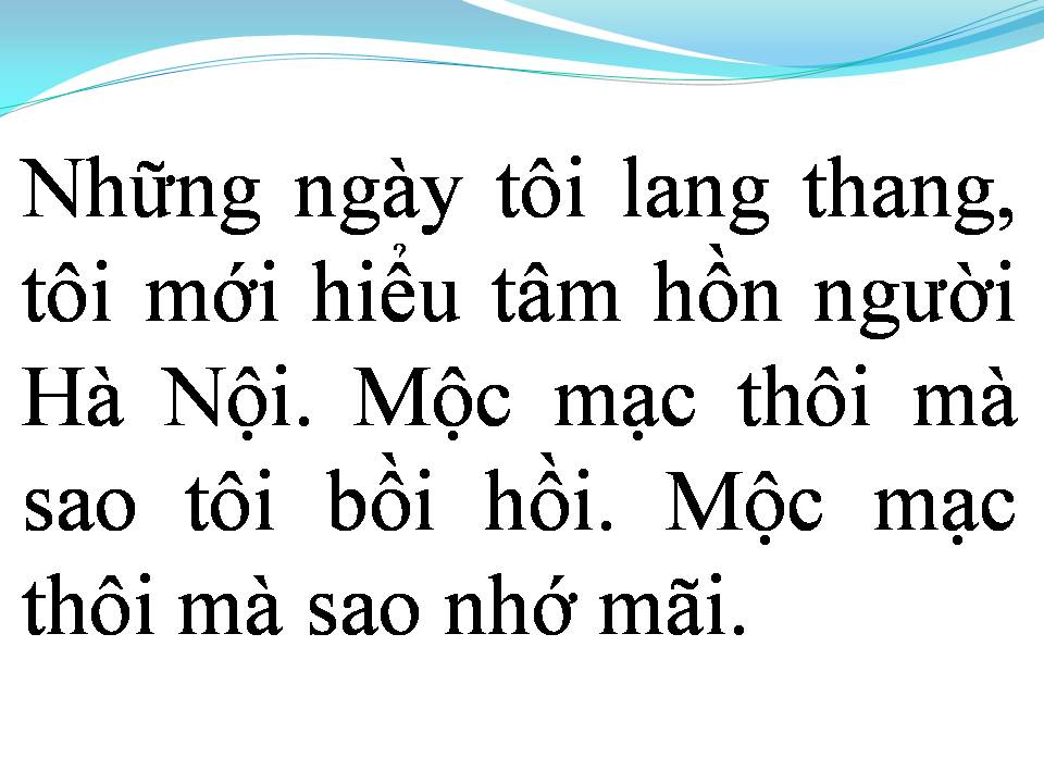 Lời bài hát HÀ NỘI VÀ TÔI