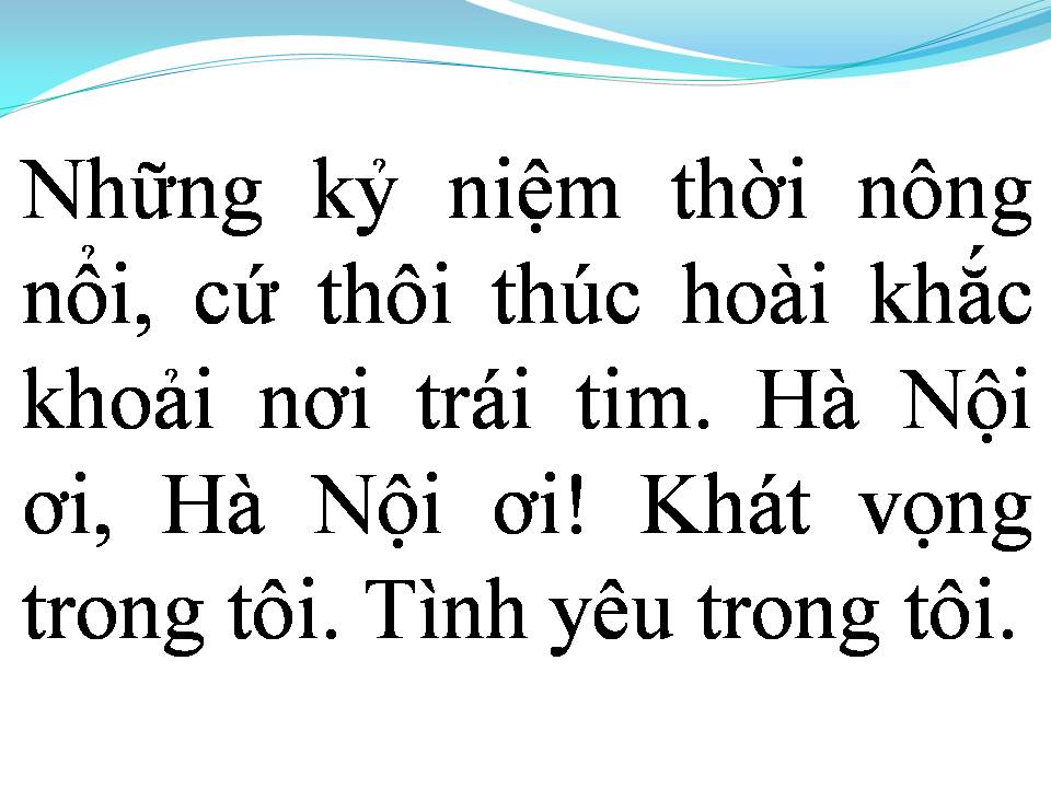 Lời bài hát HÀ NỘI VÀ TÔI