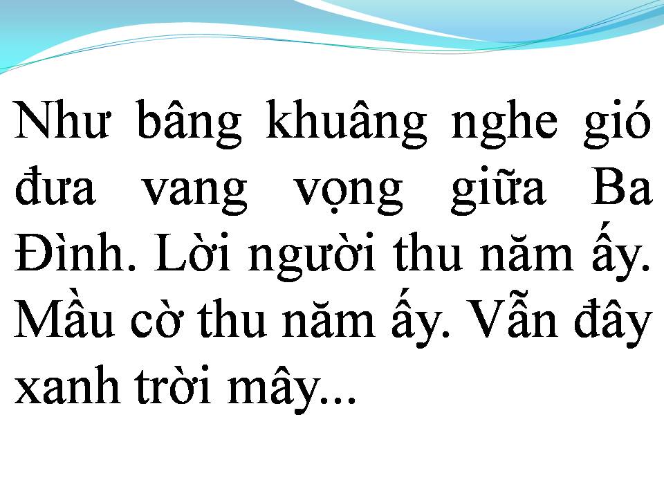 Lời bài hát HÀ NỘI MÙA THU