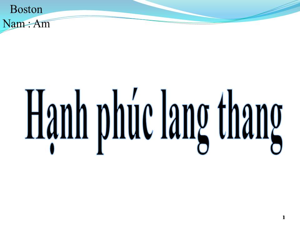 Lời bài hát HẠNH PHÚC LANG THANG