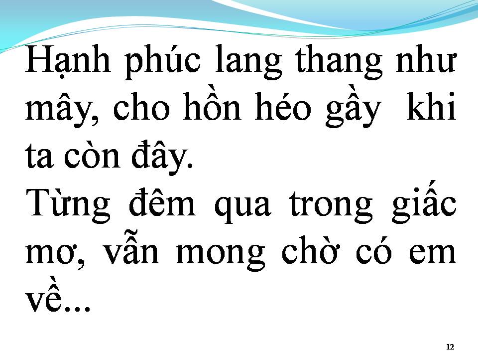 Lời bài hát HẠNH PHÚC LANG THANG