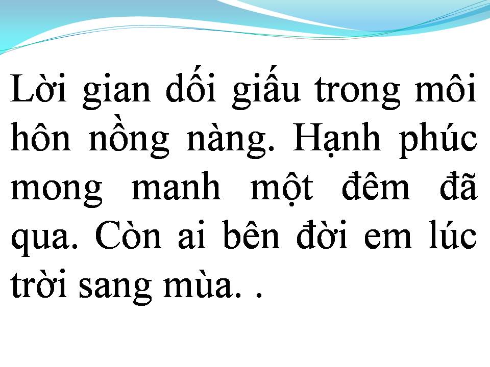 Lời bài hát HẠNH PHÚC MONG MANH